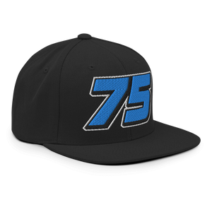 LH "75" cool blue Snapback cap