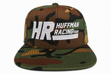 Load image into Gallery viewer, Huffman Racing Team Logo Camo Snapback Cap
