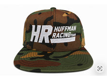 Load image into Gallery viewer, Huffman Racing Team Logo Camo Snapback Cap
