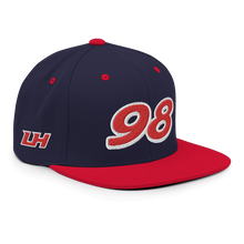 Load image into Gallery viewer, LH &quot;98&quot; Snapback Cap (Navy/Red)
