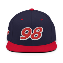 Load image into Gallery viewer, LH &quot;98&quot; Snapback Cap (Navy/Red)
