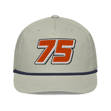 Load image into Gallery viewer, Team "75" Landon Huffman Retro Rope Snapback (Smoke)
