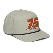 Load image into Gallery viewer, Team "75" Landon Huffman Retro Rope Snapback (Smoke)
