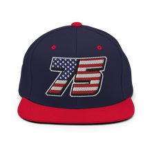 Load image into Gallery viewer, LH &quot;75&quot; Stars and Stripes snapback cap
